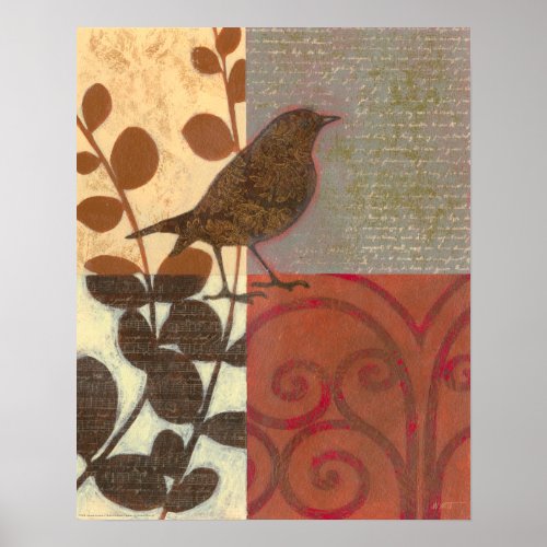 Damask Sparrow Poster