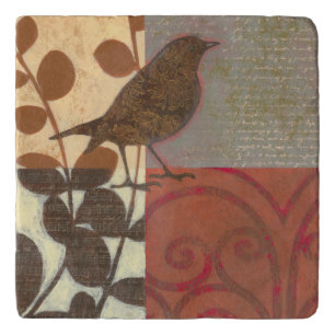 Damask Sparrow Trivet