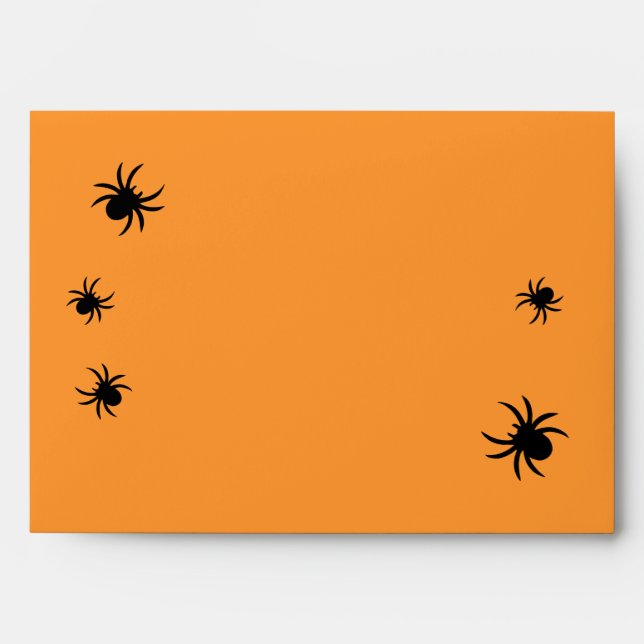 Damask Spider Invitation Envelope (Front)