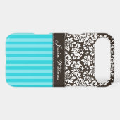 Damask & Stripes Case-Mate iPhone Case (Back (Horizontal))