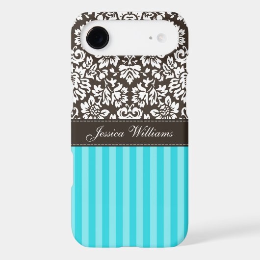 Damask & Stripes Case-Mate iPhone Case (Back)