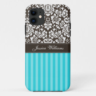 Damask & Stripes iPhone 11 Case