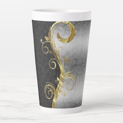 Damask  Swirl  Latte Mug