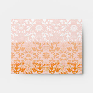 Damask Swirls Lace Sorbet Custom Wedding Envelope