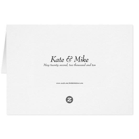Damask Table Seating Cards | E1 (Back Horizontal)