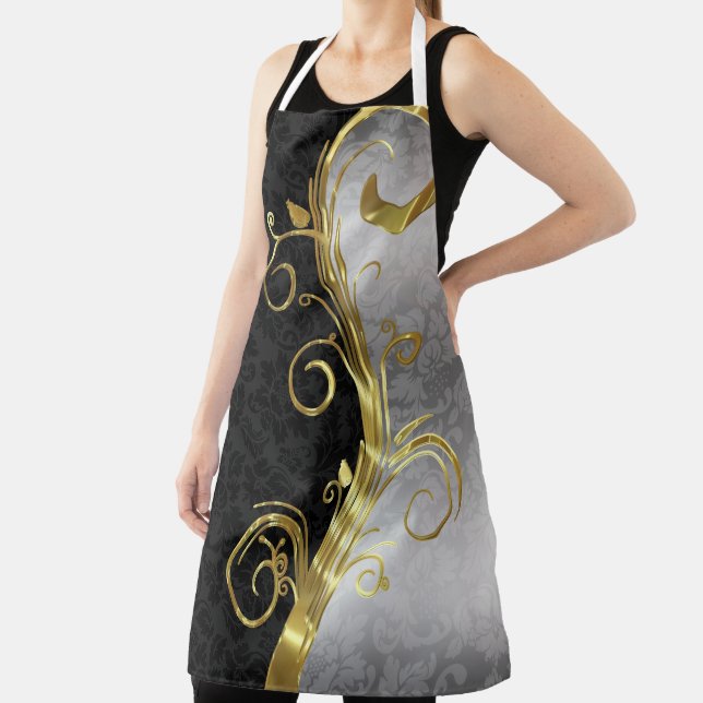 Damask Texture Apron (Insitu)