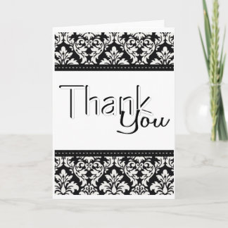 Damask Thank you card