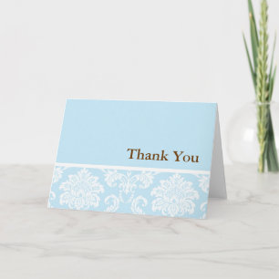 Damask Thank You Card