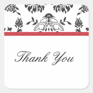 Damask Thank You Envelope Seal