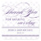 Damask Thank You Sticker- Customize it!