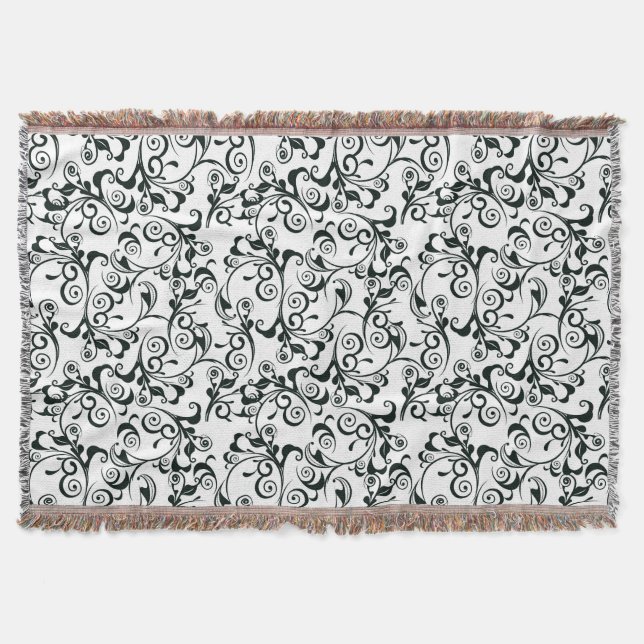 Damask Throw Blanket (Front)