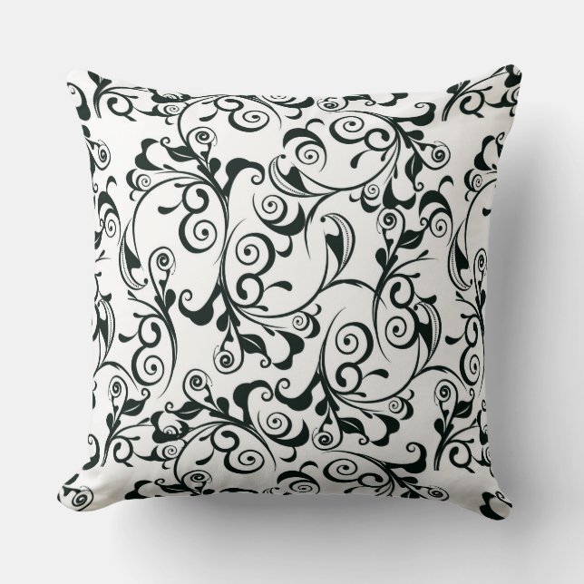 Damask Throw Pillow (Front)