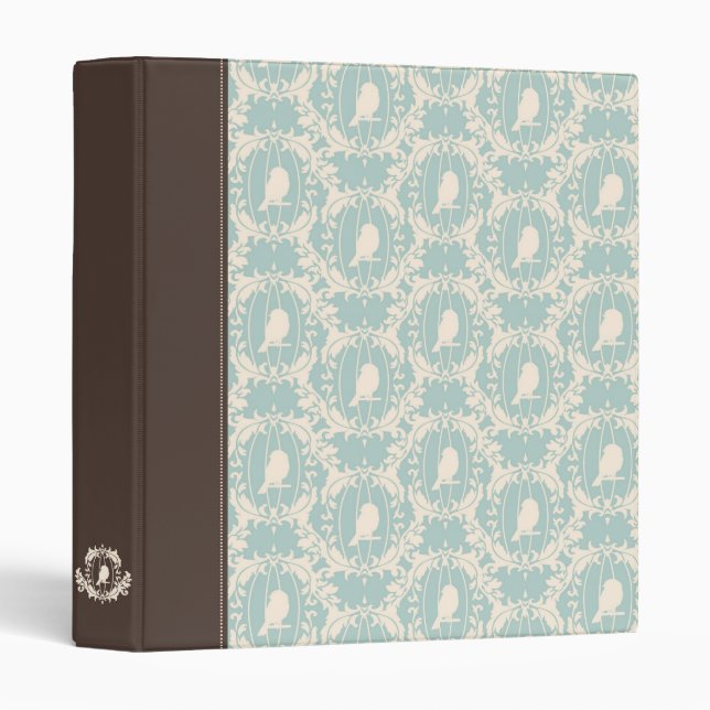 Damask Tweets 1 Binder (Front/Spine)
