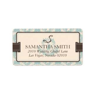 Damask Tweets Address Label B