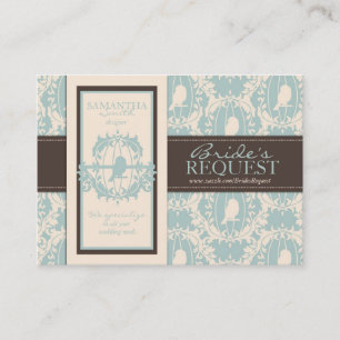 Damask Tweets Business Card