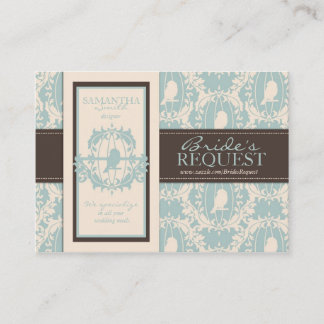 Damask Tweets Business Card
