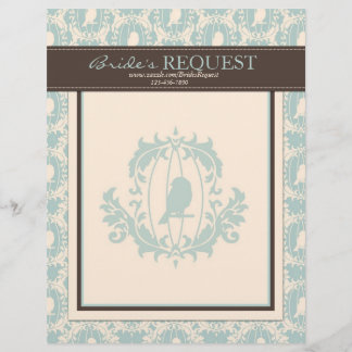 Damask Tweets Letter Head 2 Letterhead