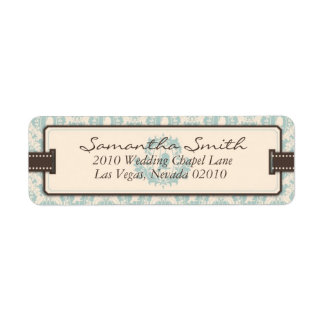 Damask Tweets Return Label B