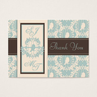 Damask Tweets TY Notecard