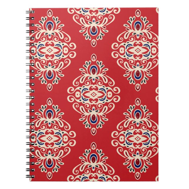 Damask Vintage: Flourish Seamless Pattern. Notebook (Front)