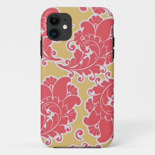 Damask vintage paisley girly chic floral pattern iPhone 11 case