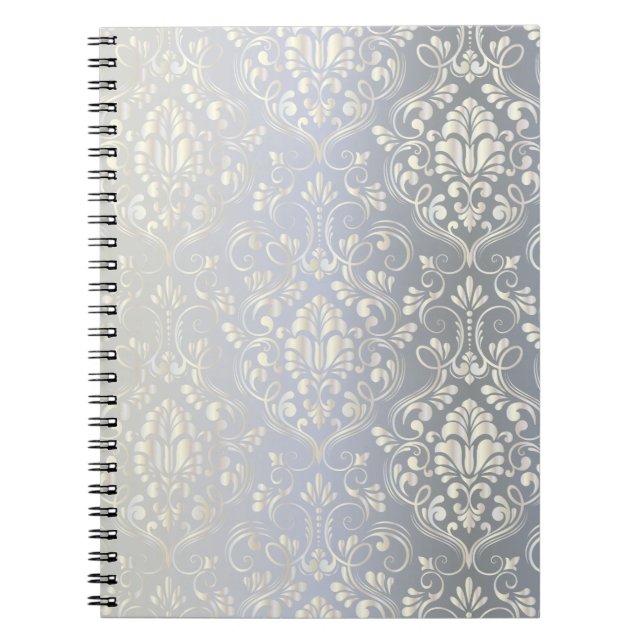 Damask vintage shine notebook (Front)