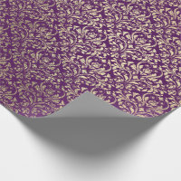 Solid color vivid violet purple wrapping paper, Zazzle