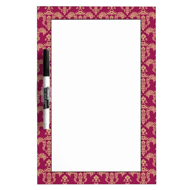 Damask wallpaper 4 dry erase board (Front)