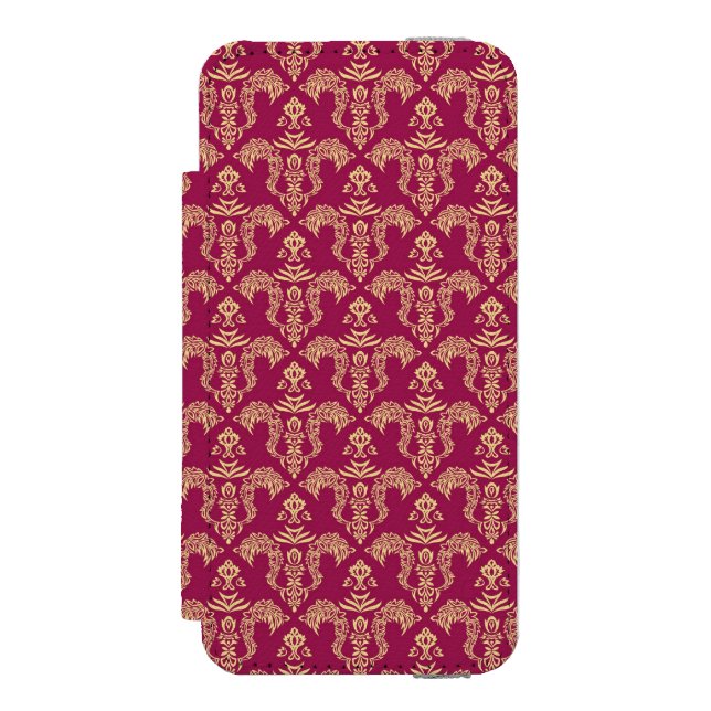 Damask wallpaper 4 incipio iPhone wallet case (Folio Front)