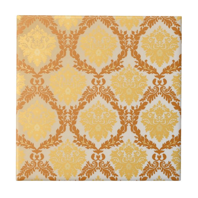 Damask wallpaper 5 ceramic tile (Front)