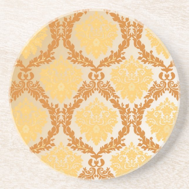 Damask wallpaper 5 coaster (Front)
