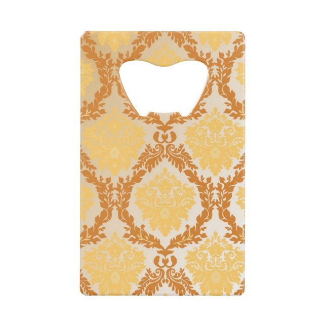 Damask wallpaper 5 credit card bottle opener (Front)