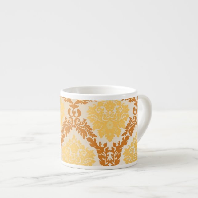 Damask wallpaper 5 espresso cup (Front Right)