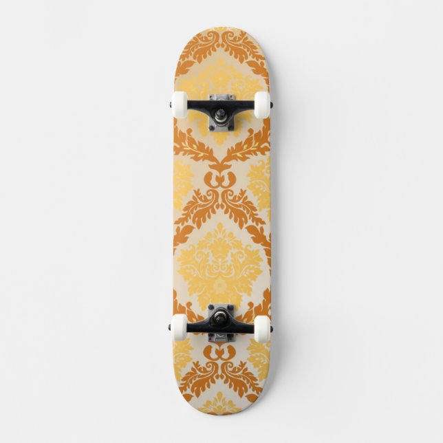 Damask wallpaper 5 skateboard deck (Front)