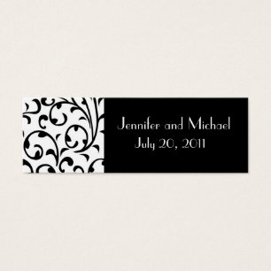 Damask Wedding Favor Gift Tags