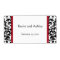 Damask Wedding Favor Labels