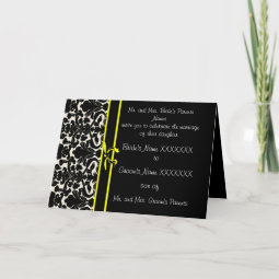 Damask Wedding Invitation - | Zazzle