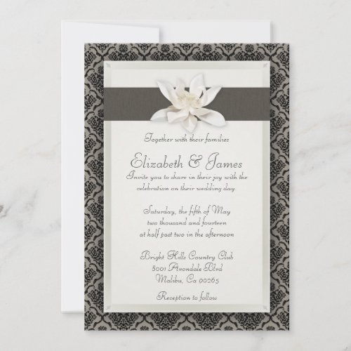 Damask Wedding Invitations