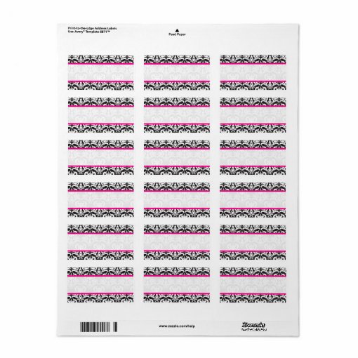 Damask Wedding Labels | Zazzle