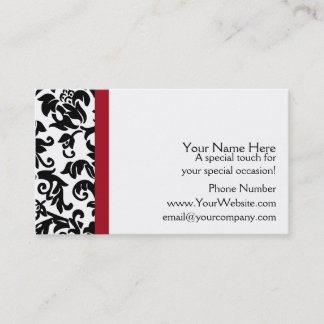Damask Wedding Planner business cards