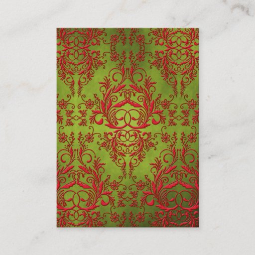 Customizable Damask Wildflowers, ELECTRA Business Cards