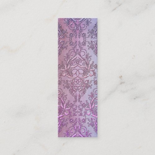 Damask Wildflowers, WATERCOLOR Business Card Template