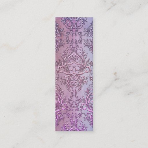 Customizable Damask Wildflowers, WATERCOLOR Business Card Template