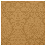 Damask with Lions, Burnt Caramel Fabric