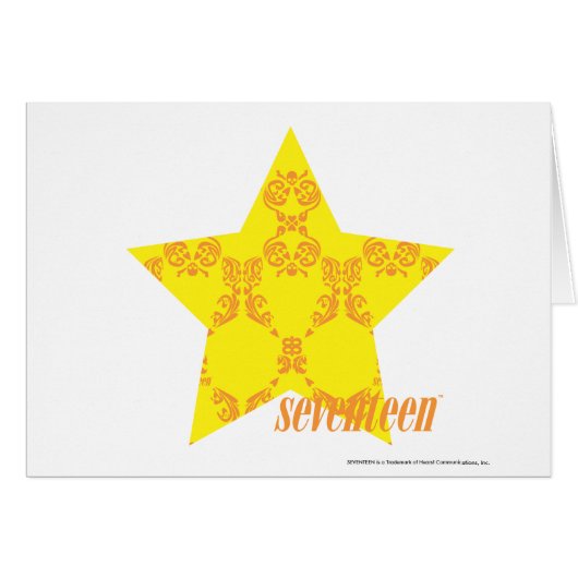Damask Yellow-Orange 3 Cards (Front Horizontal)