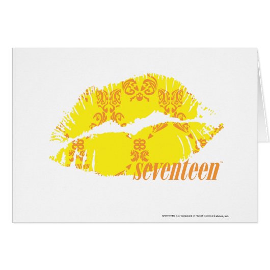 Damask Yellow-Orange Cards (Front Horizontal)
