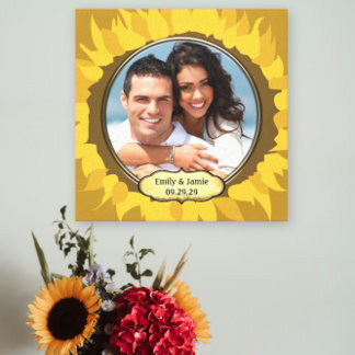 Damask Your Photo Wrapped Canvas Print