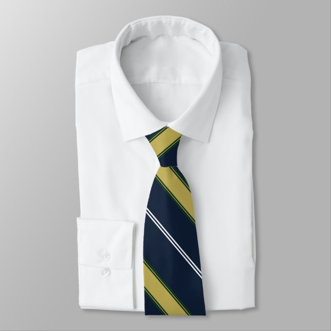Dame Erin of Eire II University Stripe Tie (Tied)