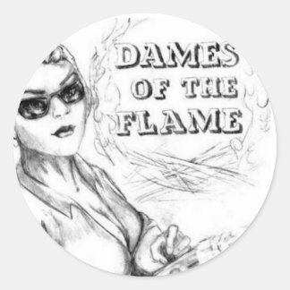 Dames of the Flame Classic Round Sticker