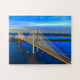 Dames Point Bridge Jacksonville Florida. Jigsaw Puzzle